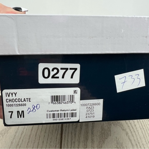 Karen Scott Women's Ivyy Mixed-Media Booties 7M Chocolate Brown $70 - Picture 9 of 9